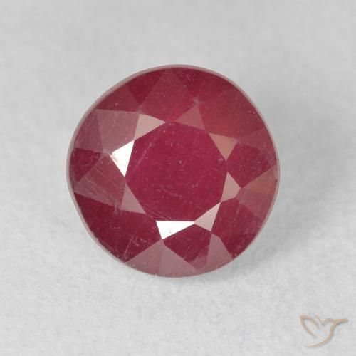 2.67ct Naturale Cremisi Profondo Rubino, Rotondo, VS-SI