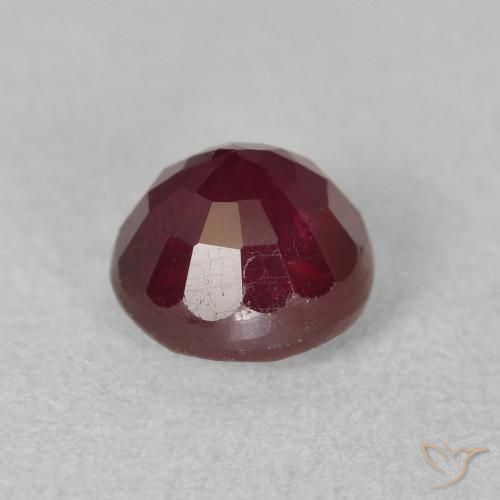 Rubino Vino rosso naturale da 2.04 ct, Rotondo, VS-SI