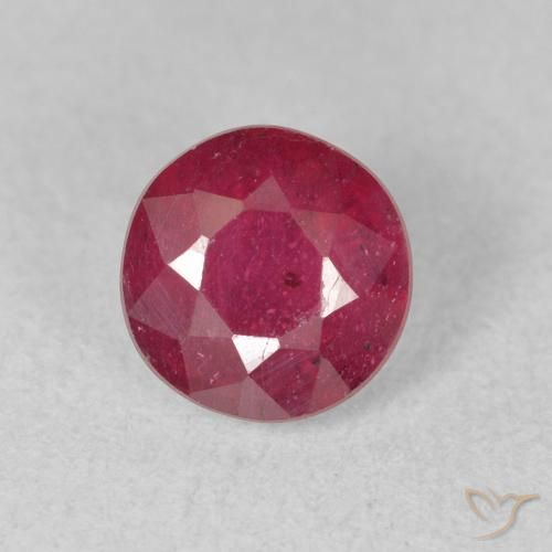 1.79ct Naturale Rosso medio Rubino, Rotondo, VS-SI