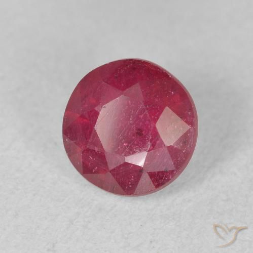 Rubino Rosso medio naturale da 1.79 ct, Rotondo, VS-SI