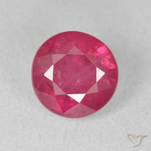 2.20ct Naturale Rosa rossastra Rubino, Rotondo, VS-SI