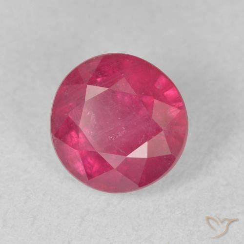 Rubino Rosa rossastra naturale da 2.20 ct, Rotondo, VS-SI