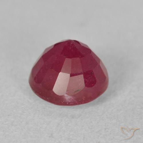Rubino Rosso scuro naturale da 2.33 ct, Rotondo, VS-SI