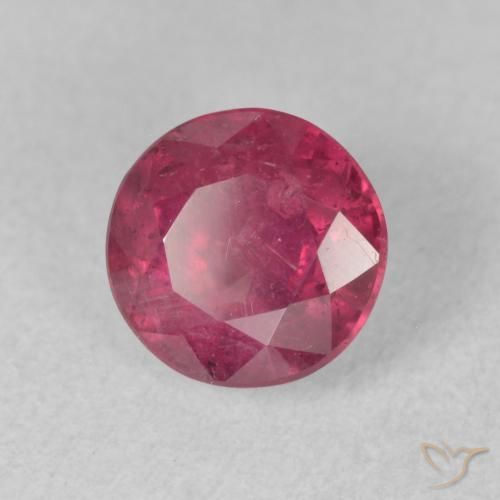 Rubino Rosa rossastra naturale da 1.99 ct, Rotondo, VS-SI