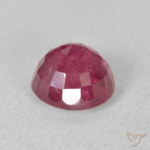 Rubino Rosa rossastra naturale da 1.99 ct, Rotondo, VS-SI