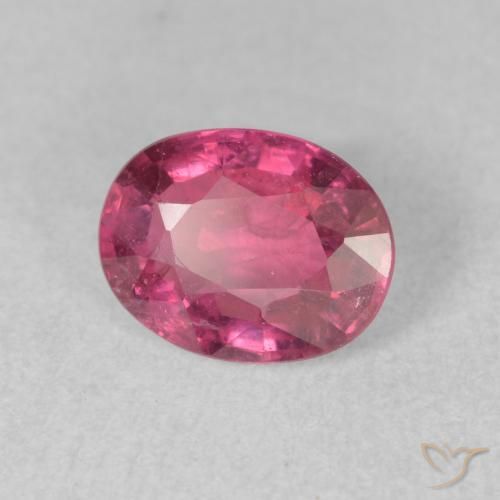 Rubino Rosa rossastra naturale da 1.59 ct, Ovale, VS-SI