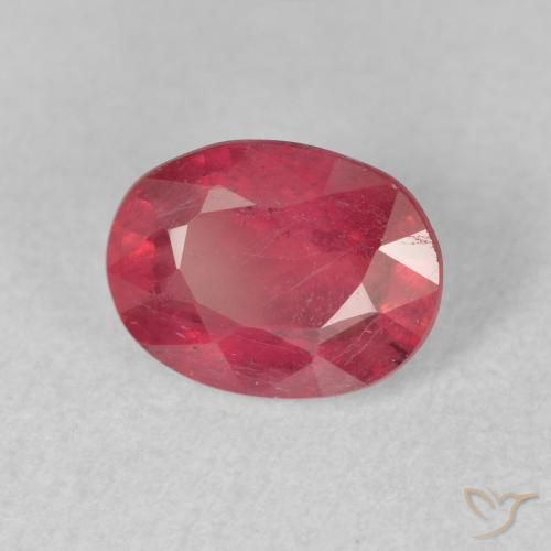 Rubino Rosso tendente al rosa naturale da 2.05 ct, Ovale, VS-SI