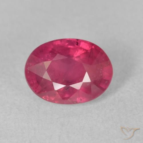 2.03ct Naturale Rosa rossastra Rubino, Ovale, VS-SI