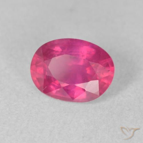 Rubino Rosso chiaro naturale da 1.53 ct, Ovale, VS-SI
