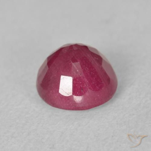 Rubino Rosa rossastro intenso naturale da 1.88 ct, Rotondo, VS-SI