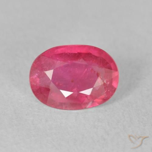 1.26ct Naturale Rosso tendente al rosa Rubino, Ovale, VS-SI