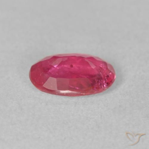 Rubino Rosso tendente al rosa naturale da 1.26 ct, Ovale, VS-SI