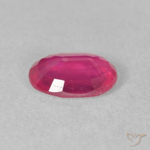 Rubino Rosa rossastra naturale da 1.36 ct, Ovale, VS-SI