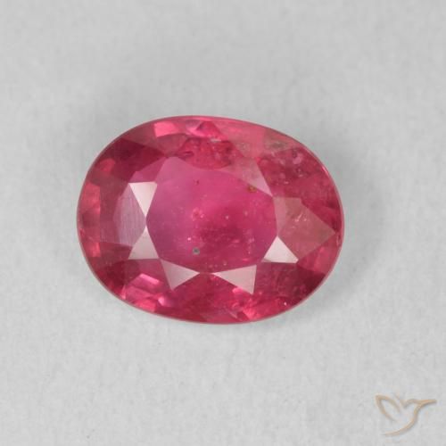 1.48ct Naturale Rosso tendente al rosa Rubino, Ovale, VS-SI