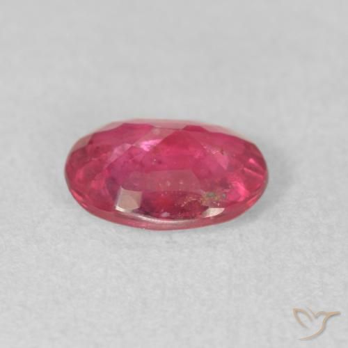 Rubino Rosso tendente al rosa naturale da 1.48 ct, Ovale, VS-SI