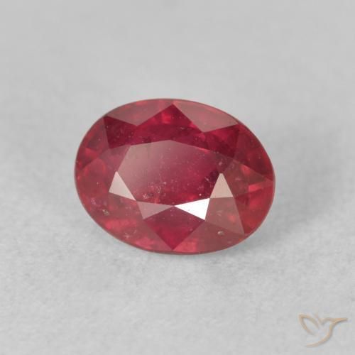 Rubino Rosso scuro naturale da 1.94 ct, Ovale, VS-SI