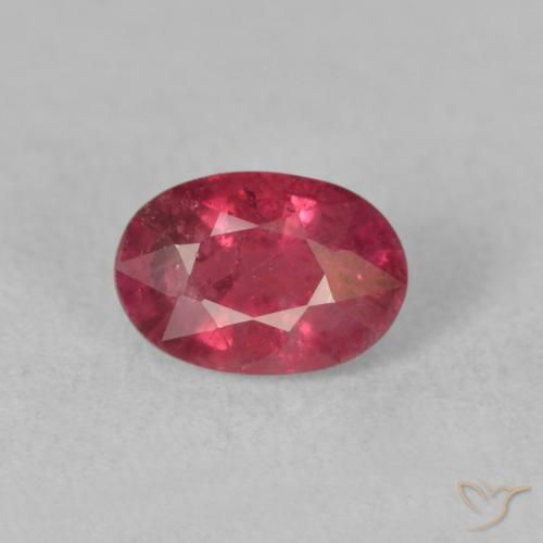 1.45ct Naturale Rosa rossastra Rubino, Ovale, VS-SI