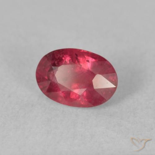 Rubino Rosa rossastra naturale da 1.45 ct, Ovale, VS-SI