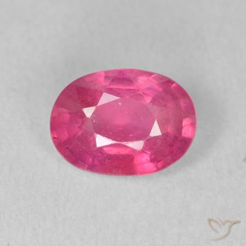 1.55ct Naturale Rosa medio Rubino, Ovale, VS-SI