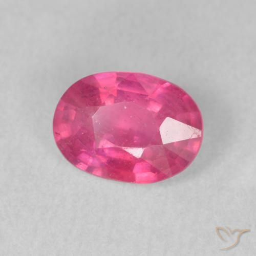 Rubino Rosa medio naturale da 1.55 ct, Ovale, VS-SI