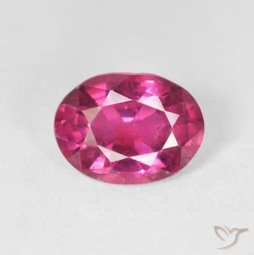 2.17ct Naturale Rosa hot Rubino, Ovale, VS