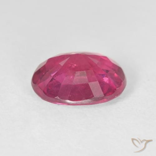 Rubino Medium Dark-Pink naturale da 3.45 ct, Ovale, VS
