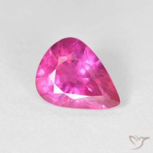 Rubino Magenta intenso naturale da 2.09 ct, Forma a pera, VS