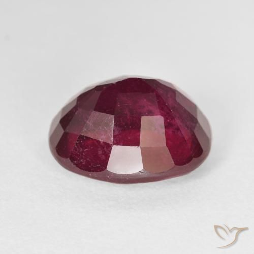 Rubino Rosso scuro naturale da 10.01 ct, Ovale, VS