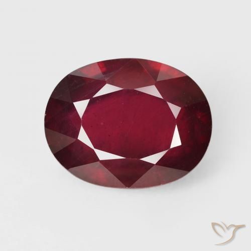 19.35ct Naturale Rosso scuro Rubino, Ovale, VS