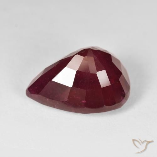 Rubino Vino rosso naturale da 14.72 ct, Forma a pera, VS