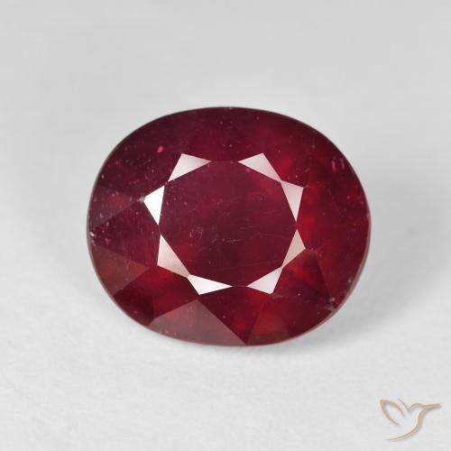 11.22ct Naturale Rosso scuro Rubino, Ovale, VS