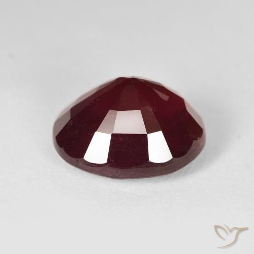 Rubino Rosso scuro naturale da 11.22 ct, Ovale, VS