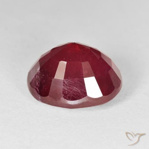Rubino Rosso brillante naturale da 13.61 ct, Ovale, VS