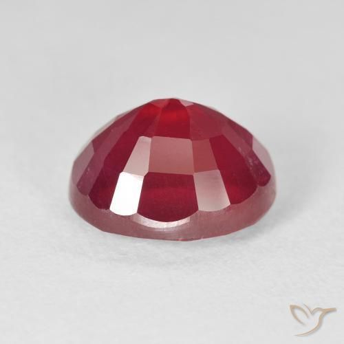 Rubino marmellata rossa naturale da 6.53 ct, Ovale, VS