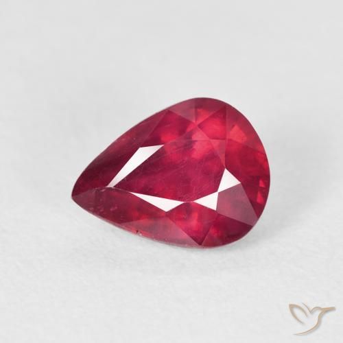 2.72ct Naturale Cremisi Profondo Rubino, Forma a pera, VS