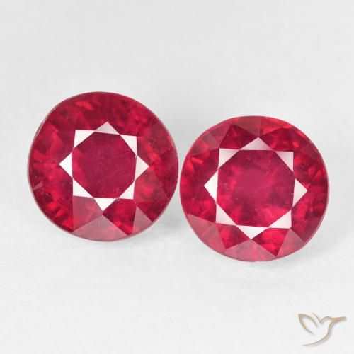 4.48ctw Naturale marmellata rossa Rubino, Rotondo, VS, Photo A