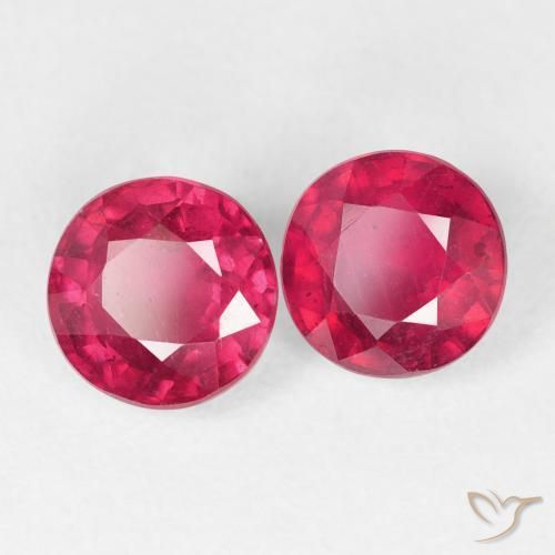 Gemme di Rubino marmellata rossa naturale da 2.70 ct, Rotondo, VS-SI