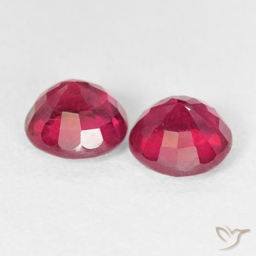 Gemme di Rubino marmellata rossa naturale da 2.70 ct, Rotondo, VS-SI