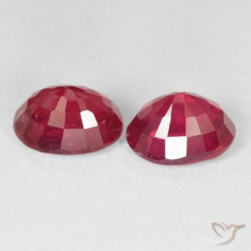 Gemme di Rubino Cremisi Profondo naturale da 4.15 ct, Ovale, VS