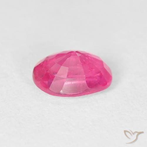 Rubino Magenta intenso naturale da 1.20 ct, Ovale, VS