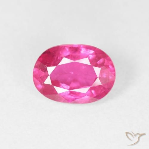 1.19ct Naturale Rosa hot Rubino, Ovale, VS
