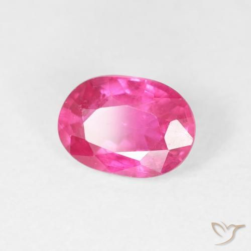 Rubino Rosa hot naturale da 1.19 ct, Ovale, VS