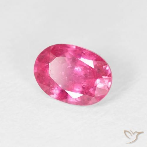 Rubino Medium Dark-Pink naturale da 1.06 ct, Ovale, VS