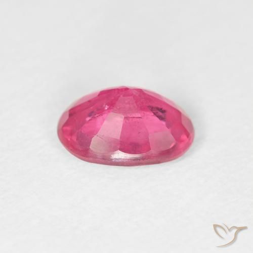 Rubino Medium Dark-Pink naturale da 1.06 ct, Ovale, VS