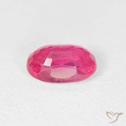 Rubino Medium Dark-Pink naturale da 1.27 ct, Ovale, VS