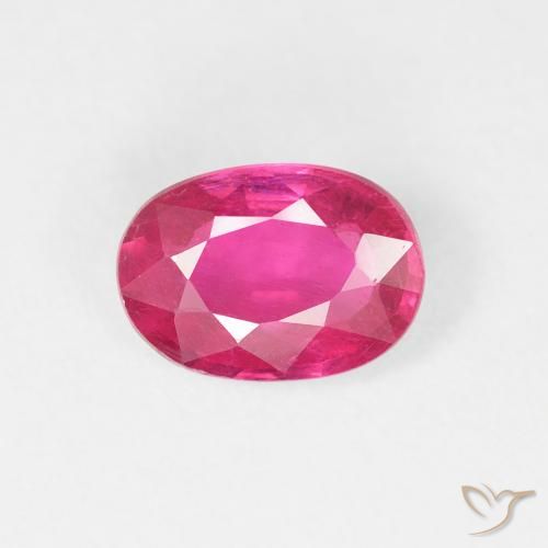 1.09ct Naturale Medium Dark-Pink Rubino, Ovale, VS