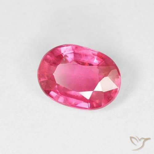 Rubino Magenta intenso naturale da 1.20 ct, Ovale, VS