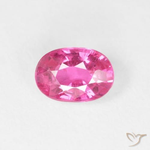 0.96ct Naturale Medium Dark-Pink Rubino, Ovale, VS