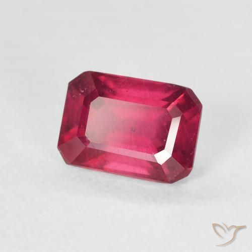 Rubino Rosso scuro naturale da 1.49 ct, Ottagonale / Taglio smeraldo, VS