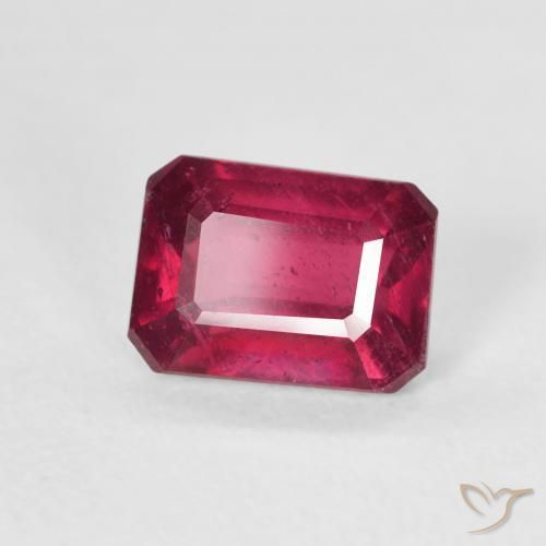 Rubino Rosso tendente al rosa naturale da 1.41 ct, Ottagonale / Taglio smeraldo, VS